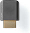 Nedis HDMI-Adapter - HDMI Connector / HDMI Male - HDMI Output - Verguld - 90° Gehoekt - Aluminium - Gun Metal Grijs - 1 Stuks - Cover Window Box