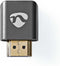 Nedis HDMI-Adapter - HDMI Connector / HDMI Male - HDMI Output - Verguld - 270° Gehoekt - Aluminium - Gun Metal Grijs - 1 Stuks - Cover Window Box