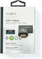 Nedis HDMI-Adapter - HDMI Connector / HDMI Male - HDMI Output - Verguld - Rechts Gehoekt - Aluminium - Gun Metal Grijs - 1 Stuks - Cover Window Box