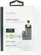 Nedis HDMI-Adapter - HDMI Connector / HDMI Male - HDMI Output - Verguld - 270° Gehoekt - Aluminium - Gun Metal Grijs - 1 Stuks - Cover Window Box