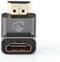 Nedis HDMI-Adapter - HDMI Connector / HDMI Male - HDMI Output - Verguld - 90° Gehoekt - Aluminium - Gun Metal Grijs - 1 Stuks - Cover Window Box