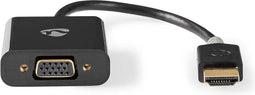 Nedis HDMI-Adapter - HDMI Connector - USB Micro-B Female / VGA Female 15p / 3,5 mm Female - Verguld - Recht - PVC - Antraciet - 1 Stuks - Doos