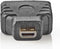 Nedis HDMI-Adapter - HDMI Mini-Connector - HDMI Output - Verguld - Recht - ABS - Zwart - 1 Stuks - Blister