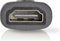Nedis HDMI-Adapter - HDMI Mini-Connector - HDMI Output - Verguld - Recht - ABS - Antraciet - 1 Stuks - Doos