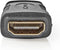 Nedis HDMI-Adapter - HDMI Mini-Connector - HDMI Output - Verguld - Recht - ABS - Zwart - 1 Stuks - Blister