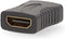 Nedis HDMI-Adapter - HDMI Output - HDMI Output - Verguld - Recht - PVC - Antraciet - 1 Stuks - Doos