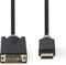 Nedis HDMI Kabel - HDMI Connector - DVI-D 24+1-Pins Male - 1080p - Verguld - 2.00 m - Recht - PVC - Antraciet - Window Box met Euro Lock