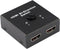 Nedis HDMI-Switch - 3 poort(en) - 1 x HDMI Input / 2x HDMI Input - 1x HDMI Output / 2x HDMI Output - 4K@60Hz - 6 Gbps - Metaal - Antraciet
