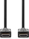 Nedis High Speed HDMI-Kabel met Ethernet - HDMI Connector - HDMI Connector - 4K@30Hz - ARC - 10.2 Gbps - 10.0 m - Rond - PVC - Zwart - Label