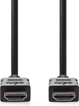 Nedis High Speed HDMI-Kabel met Ethernet - HDMI Connector - HDMI Connector - 4K@30Hz - ARC - 10.2 Gbps - 7.50 m - Rond - PVC - Zwart - Label