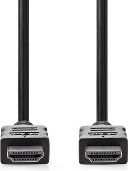 Nedis High Speed HDMI-Kabel met Ethernet - HDMI Connector - HDMI Connector - 4K@30Hz - ARC - 10.2 Gbps - 20.0 m - Rond - PVC - Zwart - Label