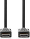 Nedis High Speed HDMI-Kabel met Ethernet - HDMI Connector - HDMI Connector - 4K@30Hz - ARC - 10.2 Gbps - 1.50 m - Rond - PVC - Zwart - Label