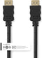 Nedis High Speed HDMI-Kabel met Ethernet - HDMI Connector - HDMI Connector - 4K@30Hz - ARC - 10.2 Gbps - 10.0 m - Rond - PVC - Zwart - Label