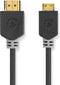Nedis High Speed HDMI-Kabel met Ethernet - HDMI Connector - HDMI Mini-Connector - 4K@60Hz - 18 Gbps - 2.00 m - Rond - PVC - Antraciet - Window Box