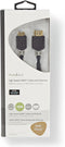 Nedis High Speed HDMI-Kabel met Ethernet - HDMI Connector - HDMI Mini-Connector - 4K@60Hz - 18 Gbps - 2.00 m - Rond - PVC - Antraciet - Window Box
