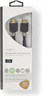 Nedis High Speed HDMI-Kabel met Ethernet - HDMI Connector - HDMI Connector - 4K@60Hz - ARC - 18 Gbps - 2.00 m - Rond - PVC - Antraciet - Doos