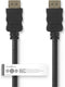 Nedis High Speed HDMI-Kabel met Ethernet - HDMI Connector - HDMI Connector - 4K@30Hz - ARC - 10.2 Gbps - 1.50 m - Rond - PVC - Zwart - Label