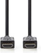 Nedis High Speed HDMI-Kabel met Ethernet - HDMI Connector - HDMI Connector - 4K@30Hz - ARC - 10.2 Gbps - 2.00 m - Rond - PVC - Zwart - Envelop