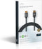 Nedis High Speed HDMI-Kabel met Ethernet - HDMI Connector - HDMI Connector - 4K@60Hz - ARC - 18 Gbps - 5.00 m - Rond - Katoen - Grijs / Gun Metal Grijs - Cover Window Box