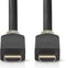 Nedis High Speed HDMI-Kabel met Ethernet - HDMI Connector - HDMI Connector - 4K@60Hz - ARC - 18 Gbps - 10.0 m - Rond - PVC - Antraciet - Doos