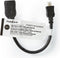 Nedis High Speed HDMI-Kabel met Ethernet - HDMI Micro-Connector - HDMI Output - 4K@30Hz - 10.2 Gbps - 0.20 m - Rond - ABS / PVC - Zwart - Label