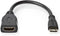 Nedis High Speed HDMI-Kabel met Ethernet - HDMI Mini-Connector - HDMI Output - 4K@30Hz - 10.2 Gbps - 0.20 m - Rond - PVC - Zwart - Envelop