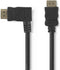 Nedis High Speed HDMI-Kabel met Ethernet - Links Gehoekte HDMI Connector - HDMI Connector - 4K@30Hz - 10.2 Gbps - 1.50 m - Rond - PVC - Zwart - Envelop
