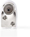 Nedis IEC (Coax) Connector - Gehoekt - Female - Vernikkeld - 75 Ohm - Schroef - Diameter kabelinvoer: 7.0 mm - Metaal / Polyvinylchloride (PVC) - Wit - 2 Stuks - Polybag