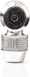 Nedis IEC (Coax) Connector - Gehoekt - Female - Vernikkeld - 75 Ohm - Schroef - Diameter kabelinvoer: 7.0 mm - Metaal - Zilver - 2 Stuks - Polybag