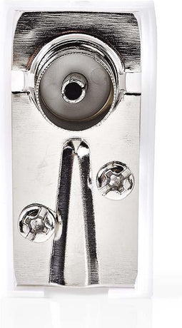Nedis IEC (Coax) Connector - Gehoekt - Female - Vernikkeld - 75 Ohm - Schroef - Diameter kabelinvoer: 7.0 mm - Metaal / Polyvinylchloride (PVC) - Wit - 2 Stuks - Envelop