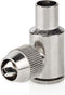 Nedis IEC (Coax) Connector - Gehoekt - Male - Vernikkeld - 75 Ohm - Schroef - Diameter kabelinvoer: 7.0 mm - Metaal - Zilver - 2 Stuks - Envelop