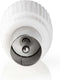 Nedis IEC (Coax) Connector - Recht - Female / Male - Vernikkeld - 75 Ohm - Schroef - Diameter kabelinvoer: 7.0 mm - Metaal / Polyvinylchloride (PVC) - Wit - 2 Stuks - Doos