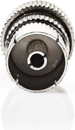 Nedis IEC (Coax) Connector - Recht - Female - Vernikkeld - 75 Ohm - Schroef - Diameter kabelinvoer: 7.0 mm - Metaal - Zilver - 2 Stuks - Envelop