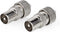 Nedis IEC (Coax) Connector - Recht - Male - Vernikkeld - 75 Ohm - Schroef - Diameter kabelinvoer: 7.0 mm - Metaal - Zilver - 2 Stuks - Polybag