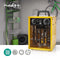 Nedis Industrieel ontwerp ventilatorkachel - 1000 / 2000 W - Instelbare thermostaat - 2 Warmte Standen - IP24 - Geïntegreerde handgrepen - Geel