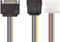 Nedis Interne Voedingskabel - SATA 15-Pins Male - Molex Female / SATA 15-Pins Female - Verguld - 0.20 m - Rond - PVC - Multicolour - Envelop