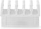 Nedis Kabelmanagement - Kabelclip - Click & Go - 2 Stuks - Aantal sleuven: 5 Sleuven - Maximale kabeldikte: 7.1 mm - Polypropylene - Wit