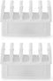 Nedis Kabelmanagement - Kabelclip - Click & Go - 2 Stuks - Aantal sleuven: 5 Sleuven - Maximale kabeldikte: 7.1 mm - Polypropylene - Wit