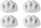Nedis Kabelmanagement - Kabelclip - Click & Go - 4 Stuks - Aantal sleuven: 3 Sleuven - Maximale kabeldikte: 5.3 mm - TPE - Wit