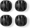 Nedis Kabelmanagement - Kabelclip - Click & Go - 4 Stuks - Aantal sleuven: 3 Sleuven - Maximale kabeldikte: 5.3 mm - TPE - Zwart