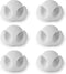 Nedis Kabelmanagement - Kabelclip - Click & Go - 6 Stuks - Aantal sleuven: 2 Sleuven - Maximale kabeldikte: 5.3 mm - TPE - Wit