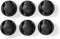 Nedis Kabelmanagement - Kabelclip - Click & Go - 6 Stuks - Aantal sleuven: 2 Sleuven - Maximale kabeldikte: 5.3 mm - TPE - Zwart