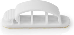 Nedis Kabelmanagement - Kabelclip - Vergrendeld - 3 Stuks - Aantal sleuven: 3 Sleuven - Maximale kabeldikte: 7.5 mm - Polypropylene - Wit