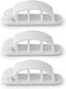 Nedis Kabelmanagement - Kabelclip - Vergrendeld - 3 Stuks - Aantal sleuven: 3 Sleuven - Maximale kabeldikte: 7.5 mm - Polypropylene - Wit