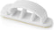 Nedis Kabelmanagement - Kabelclip - Vergrendeld - 3 Stuks - Aantal sleuven: 3 Sleuven - Maximale kabeldikte: 7.5 mm - Polypropylene - Wit