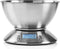 Nedis Keukenweegschaal - Digitaal - Roestvrij Staal - Timerfunctie - Met thermometer - Verwijderbare Kom - Zilver