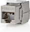 Nedis Keystone - CAT6a - RJ45 Female - S/FTP - Metaal - Doos