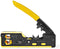 Nedis Krimptang - CAT5 / CAT5e / CAT6 / CAT6a / CAT7 / RJ12 / RJ45 - Snijden / Strippen / Tang - Rubberen / Staal - Geel / Zwart