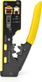 Nedis Krimptang - CAT5 / CAT5e / CAT6 / CAT6a / CAT7 / RJ12 / RJ45 - Snijden / Strippen / Tang - Rubberen / Staal - Geel / Zwart