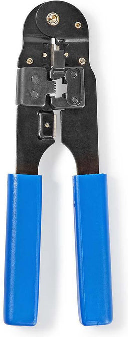 Nedis Krimptang - CAT5 / CAT5e / CAT6 / CAT6a / RJ45 - Snijden / Strippen / Tang - ABS / Staal - Blauw